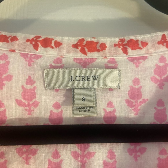 J. Crew Pink Thistle Popover size:8 - Picture 3 of 10